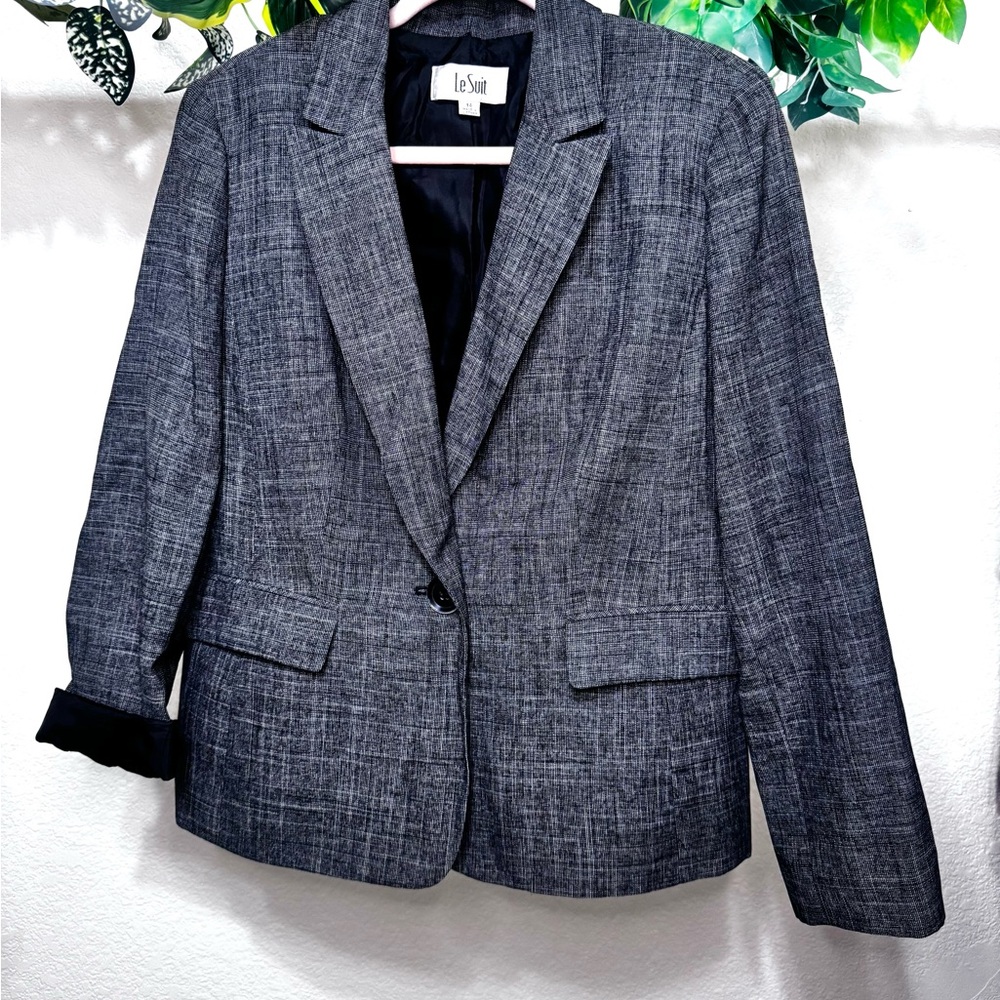 Le Suit Women's Charcoal Blazer